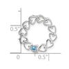 14k White Gold 1 Stone Family Pendant Mounting