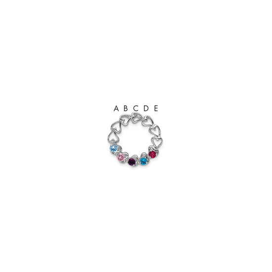 Family Pendant with Birthstones
