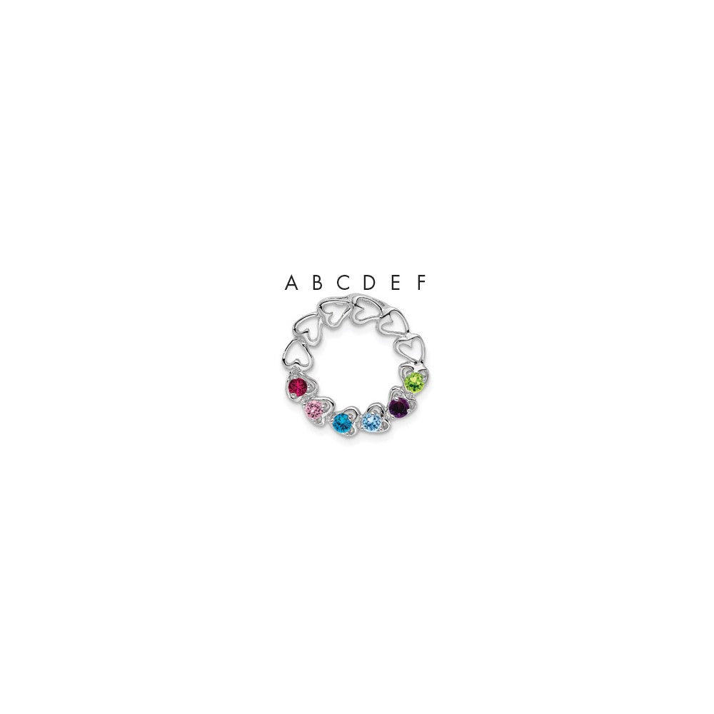 Family Pendant with Birthstones