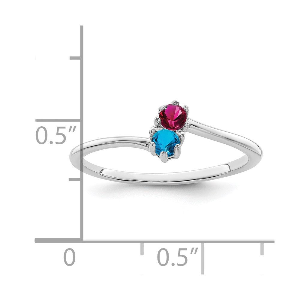 Family Jewelry Ring — Synthetic Stones