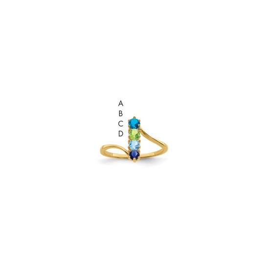 Family Jewelry Ring — Genuine Stones