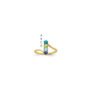 Family Jewelry Ring — Genuine Stones