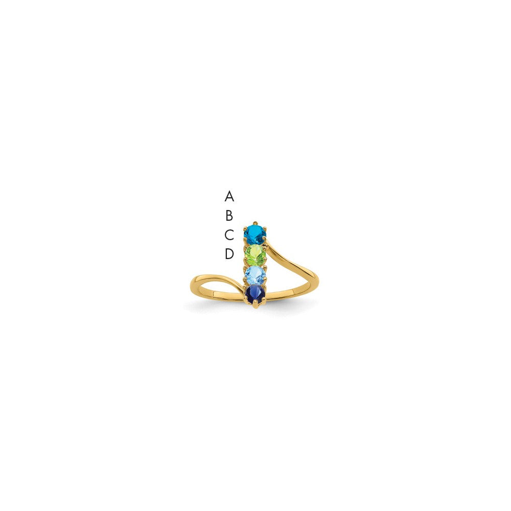 Family Jewelry Ring — Synthetic Stones