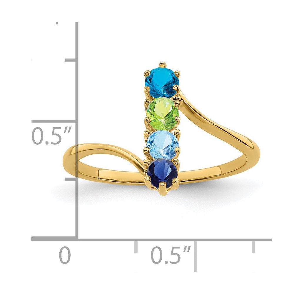 Family Jewelry Ring — Genuine Stones