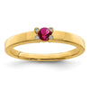 Birthstone and Diamond Mother's Ring Semi-Mount