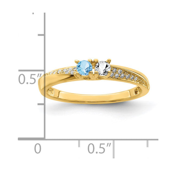 Family Jewelry Diamond Semi-Set Ring