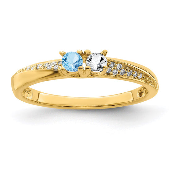 Family Jewelry Diamond Semi-Set Ring