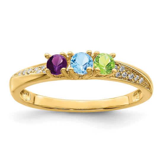 Family Jewelry Diamond Semi-Set Ring