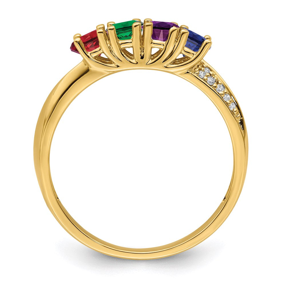 Family Jewelry Diamond Semi-Set Ring