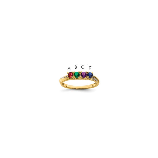 Family Jewelry Diamond Semi-Set Ring