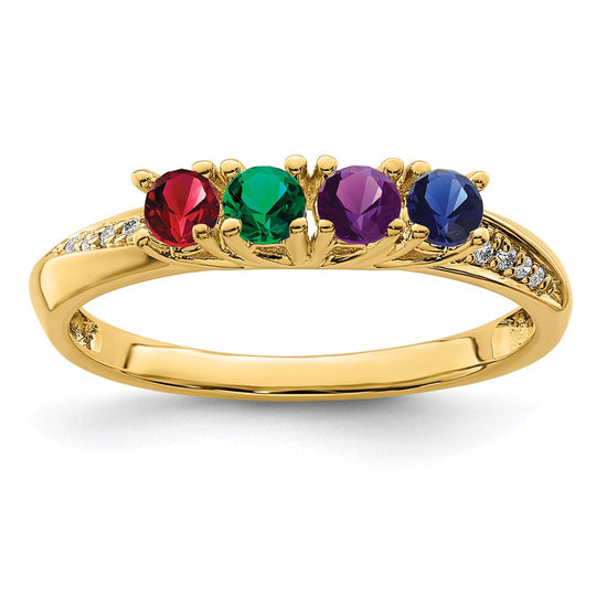 Family Jewelry Diamond Semi-Set Ring