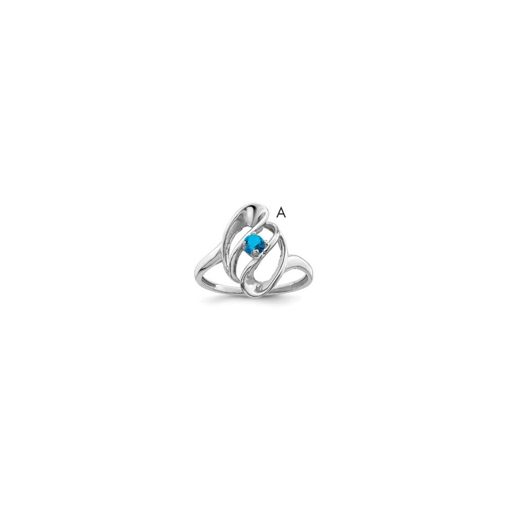 Sterling Silver Rhodium-plated Family Jewelry Mounting