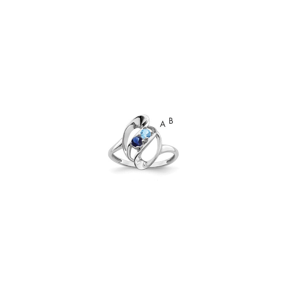 Sterling Silver Rhodium-plated Family Jewelry Mounting