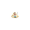 14k Polished 3-Stone Mothers Ring Mounting