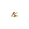 14k Polished 5-Stone Mothers Ring Mounting
