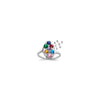 Sterling Silver Rhodium-plated Family Jewelry Mounting