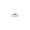 Birthstone and Diamond Mother's Ring Semi-Mount