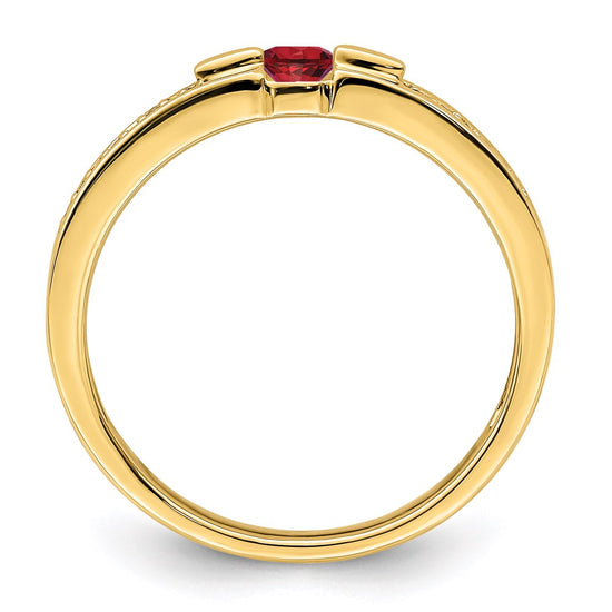 14K Family Jewelry Diamond Semi-Set Ring