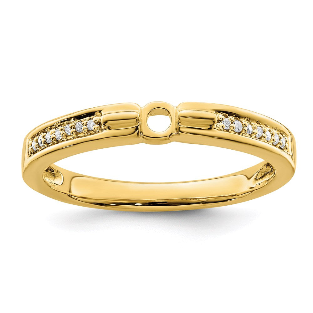 Birthstone and Diamond Mother's Ring — Synthetic Stones