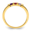 Birthstone and Diamond Mother's Ring — Genuine Stones