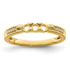 Birthstone and Diamond Mother's Ring — Synthetic Stones