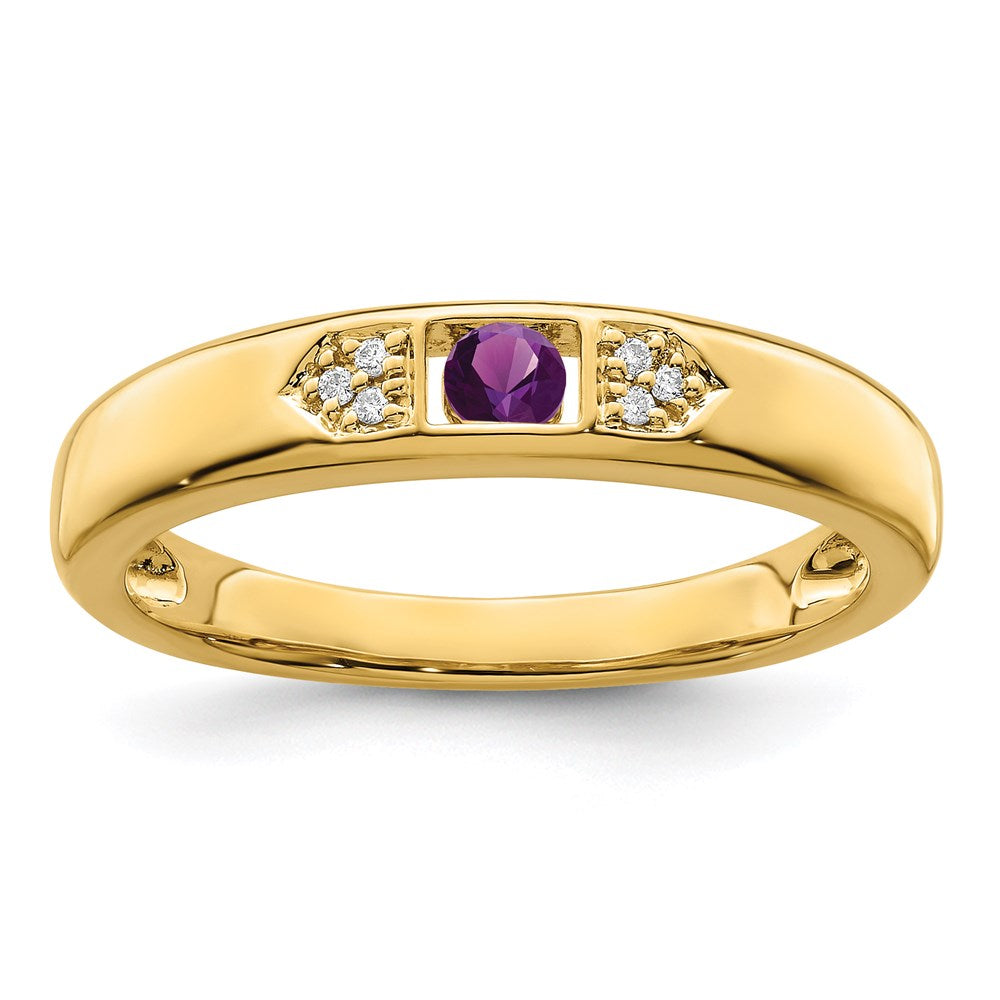 Birthstone and Diamond Mother's Ring Semi-Mount