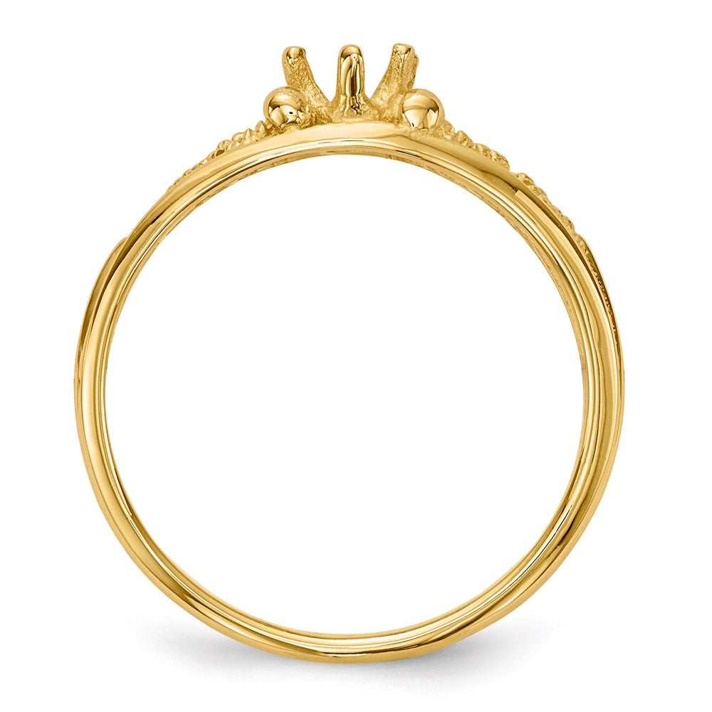 14k 1 Stone Family Ring Mounting