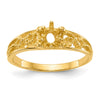 14k 1 Stone Family Ring Mounting