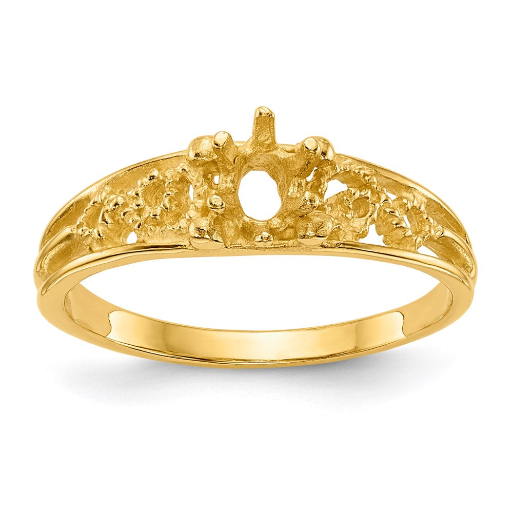 14k 1 Stone Family Ring Mounting