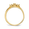 14k 2 Stone Family Ring Mounting