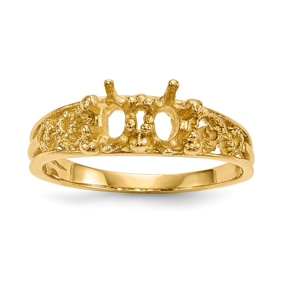 14k 2 Stone Family Ring Mounting