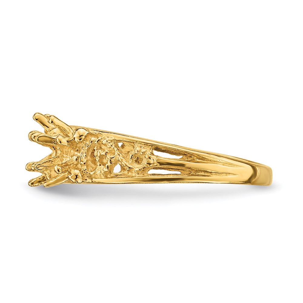 14k 3 Stone Family Ring Mounting