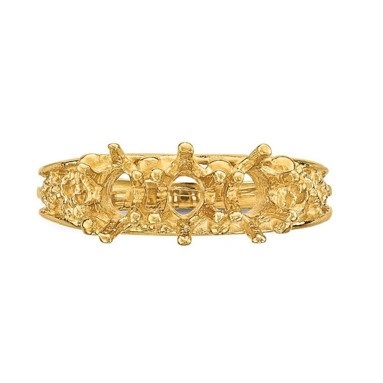 14k 3 Stone Family Ring Mounting