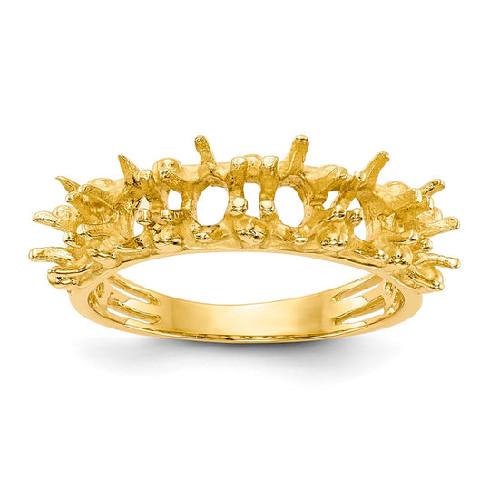 14k 6 Stone Family Ring Mounting