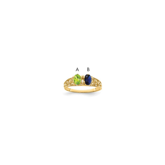 Birthstone Mother's Ring — Genuine Stones
