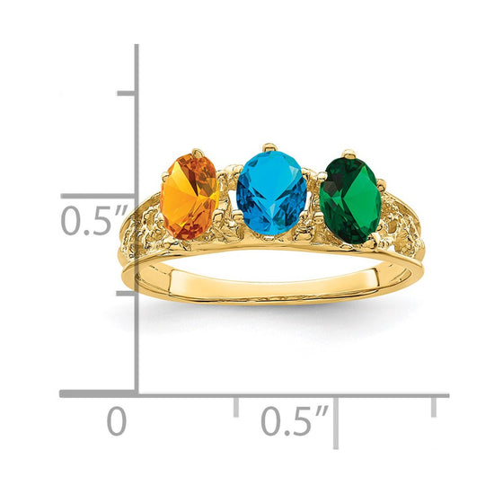 Birthstone Mother's Ring — Genuine Stones