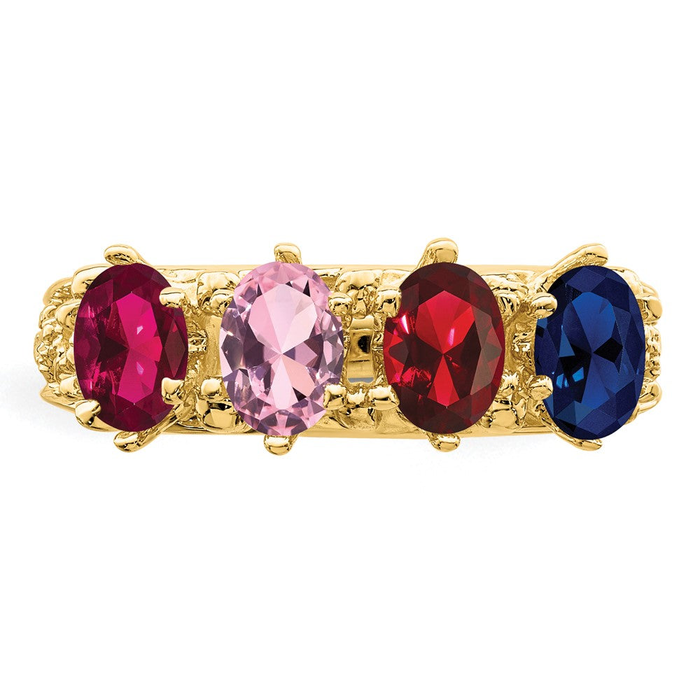 Birthstone Mother's Ring — Synthetic Stones