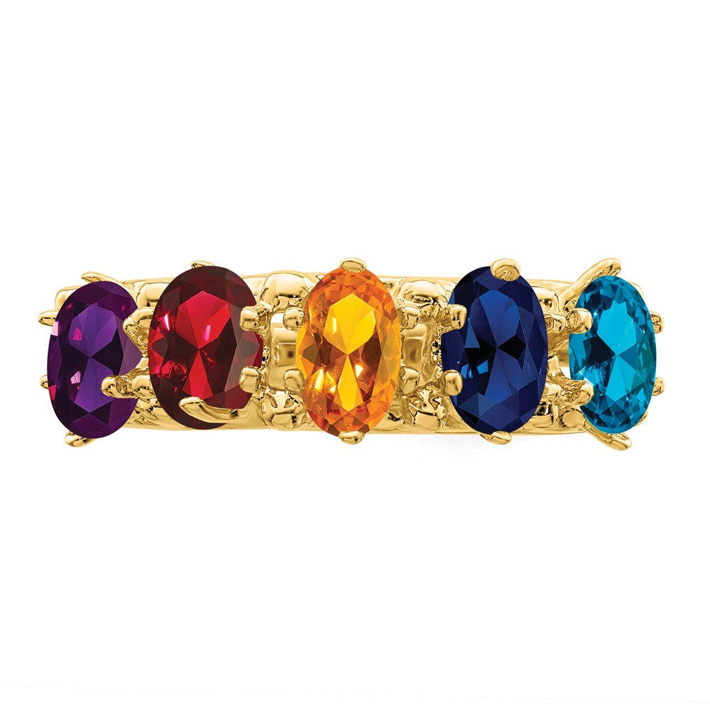 Birthstone Mother's Ring — Genuine Stones