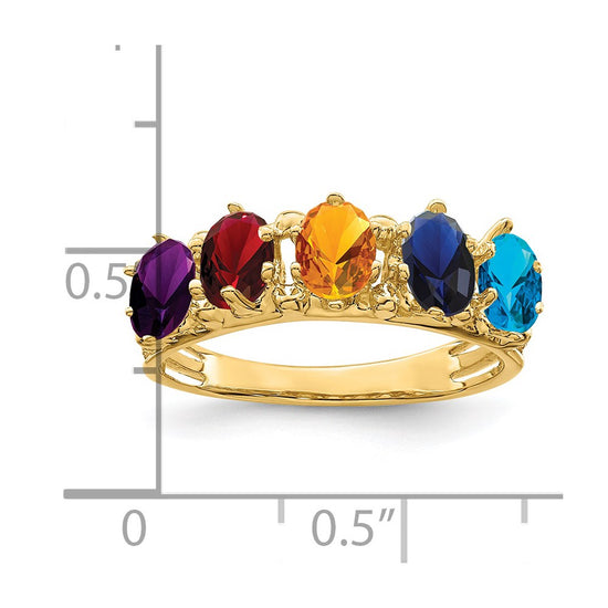 Birthstone Mother's Ring — Genuine Stones