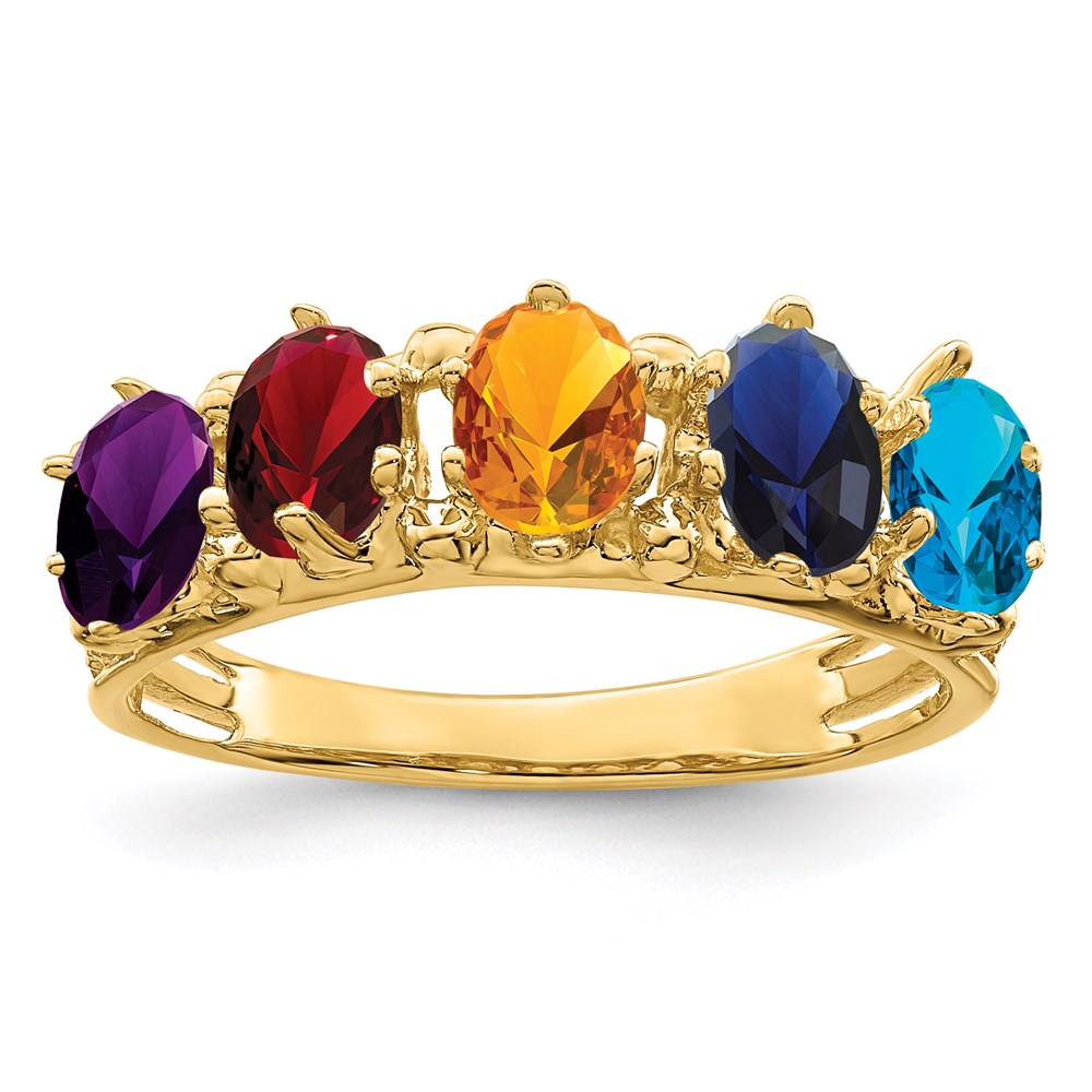 Birthstone Mother's Ring — Genuine Stones