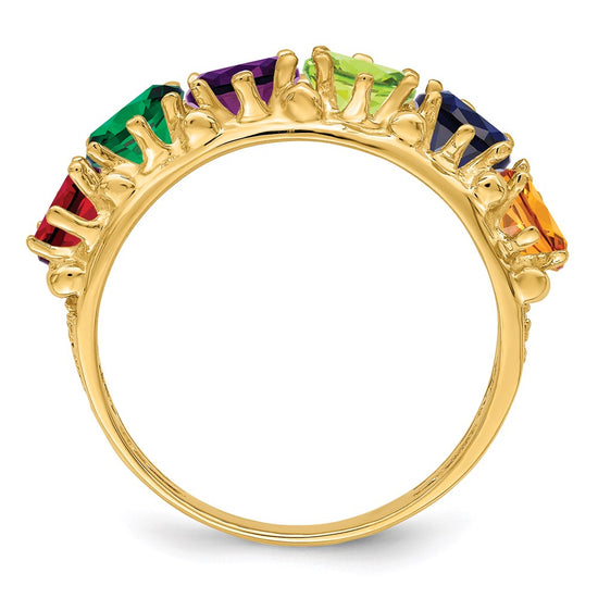 Birthstone Mother's Ring — Synthetic Stones