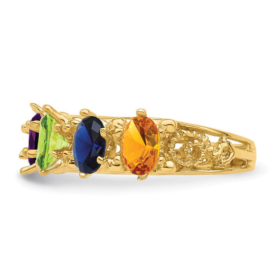 Birthstone Mother's Ring — Genuine Stones