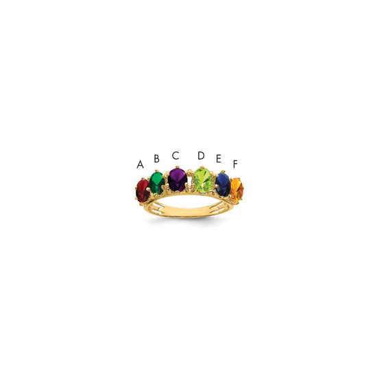 Birthstone Mother's Ring — Genuine Stones