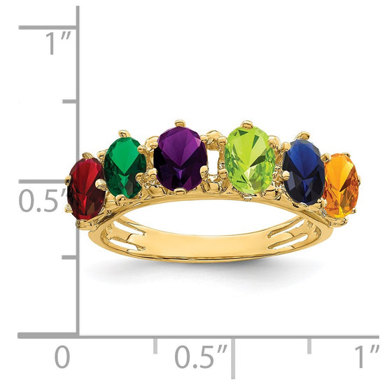 Birthstone Mother's Ring — Genuine Stones