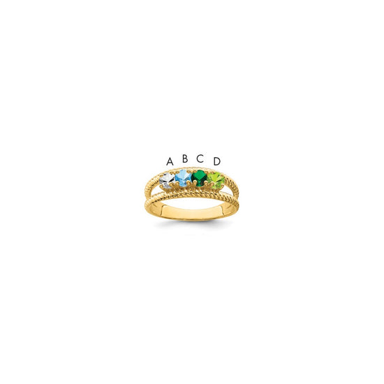 Family Jewelry Rings — Genuine Stones