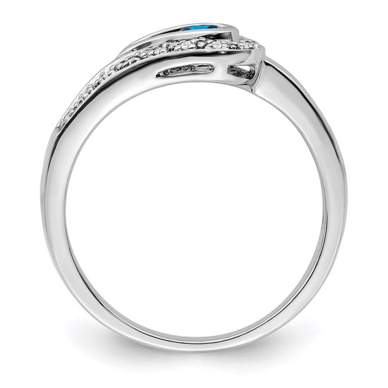 Birthstone and Diamond Mother's Ring