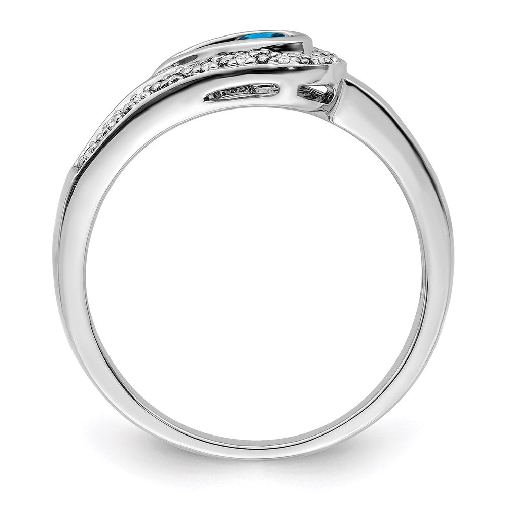 Birthstone and Diamond Mother's Ring