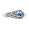 Birthstone and Diamond Mother's Ring