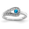 Birthstone and Diamond Mother's Ring