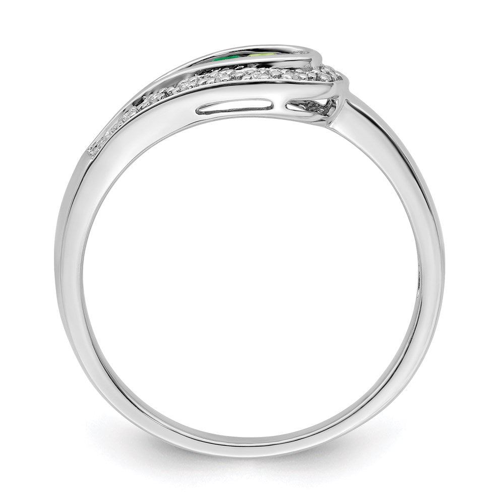 Birthstone and Diamond Mother's Ring